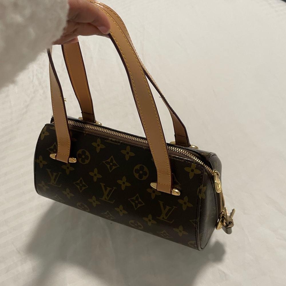 Louis Vuitton Mini Bag in Brown Monogram with Tan Straps